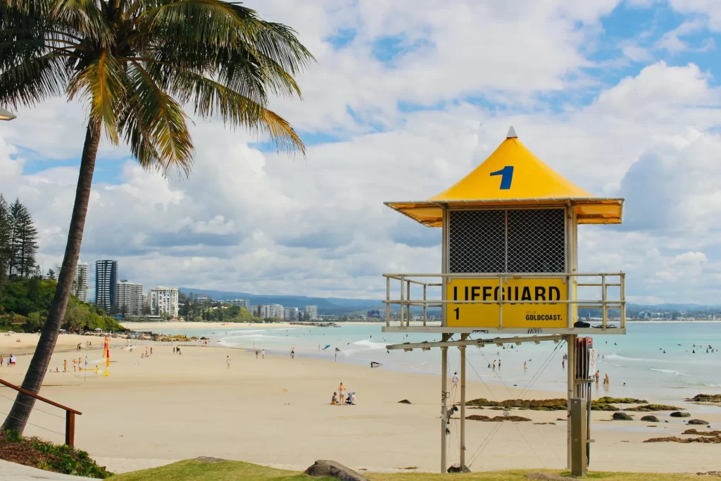 Lifeguard Tower at a Queensland beach in Australia