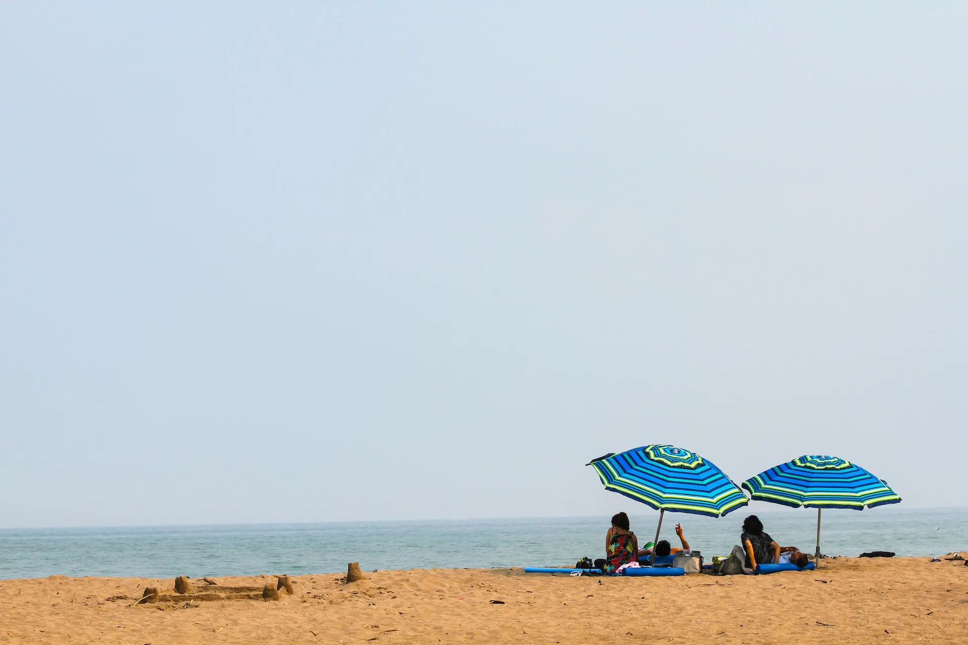 Setting up for the Perfect Day at the Beach in Queensland, Australia