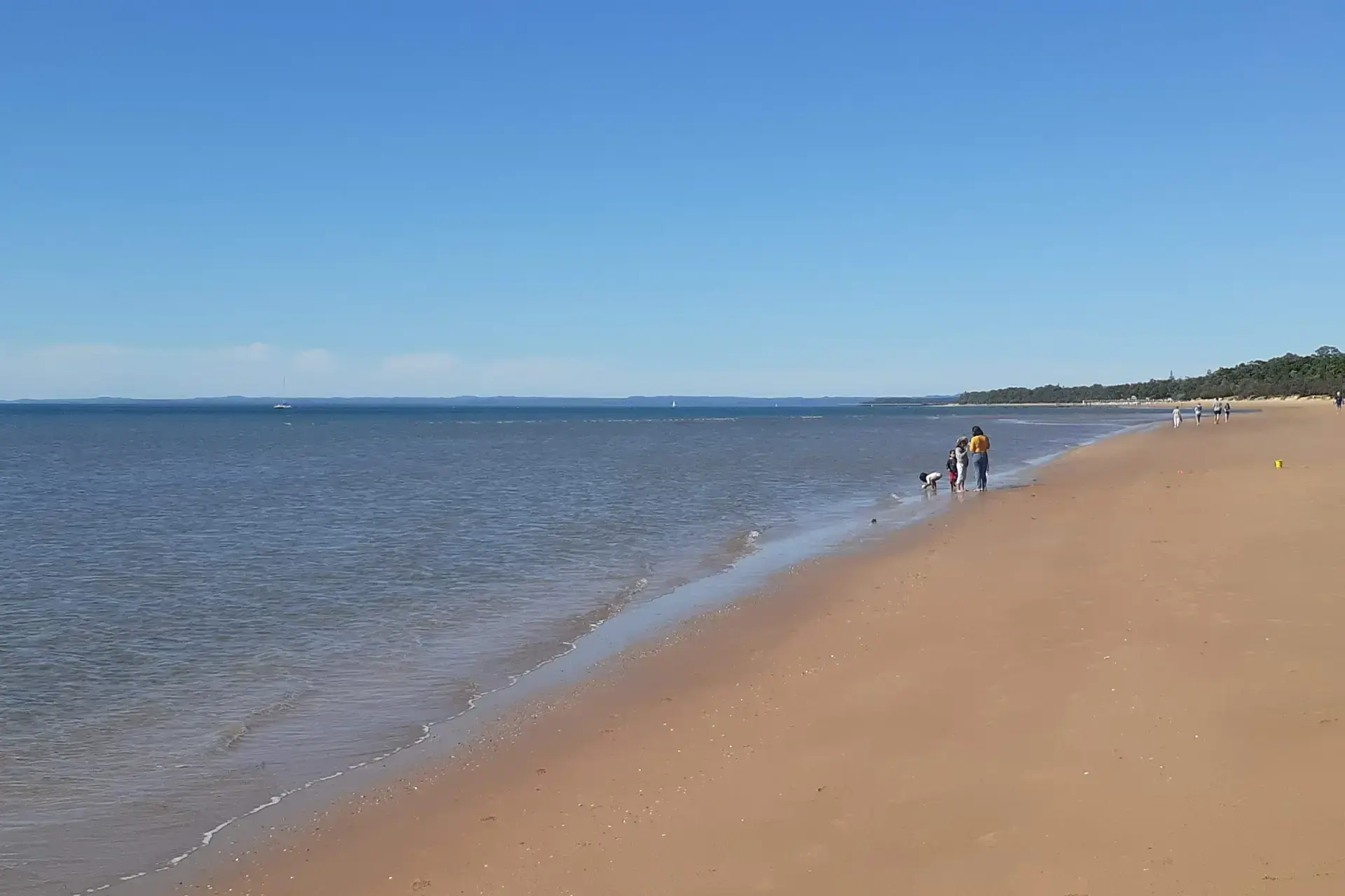 View of the sand at Hervey Bay Fraser Coast QLD during the day