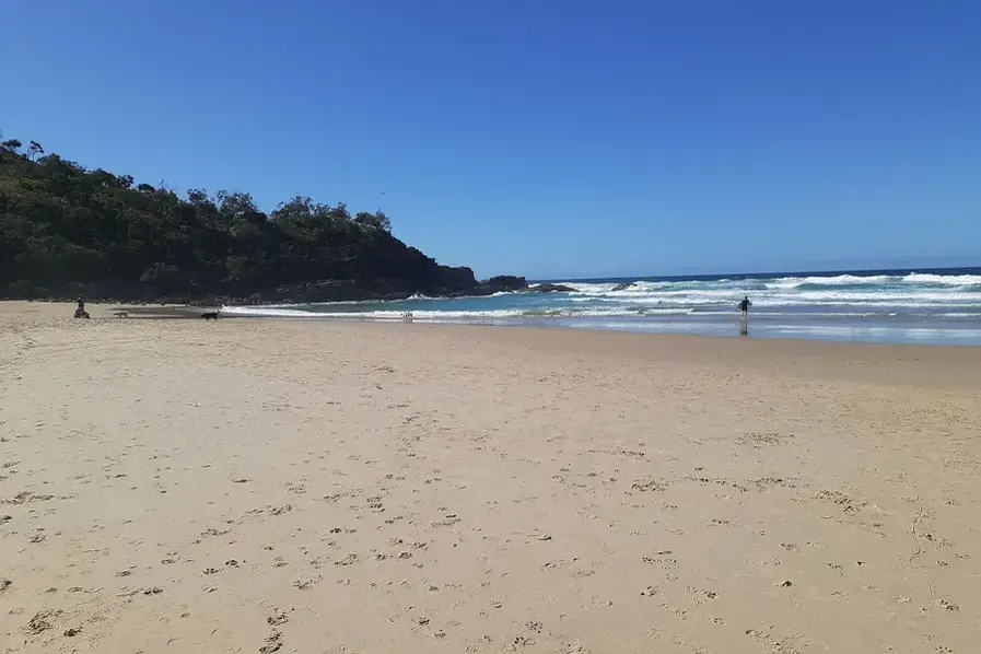 View of Sunshine Beach on the Sunshine Coast in Queensland, Australia