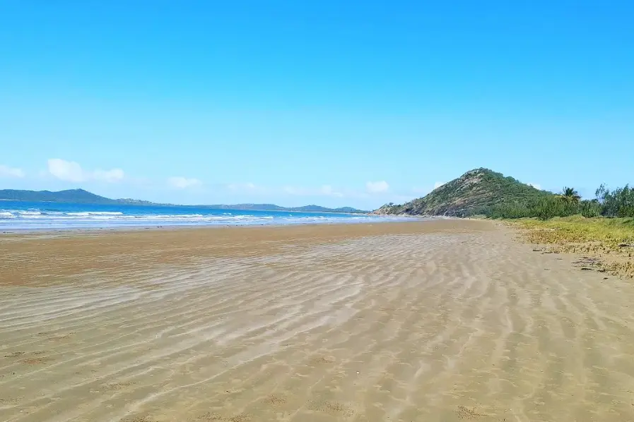 Stunning view of the beach at Yeppoon in Queensland on the Capricorn Coast