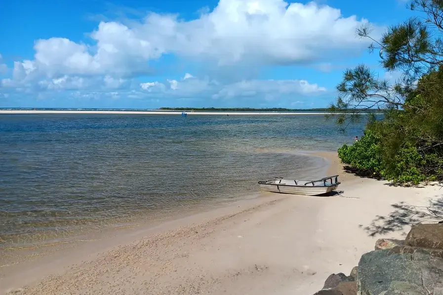 Fishing Boat at Golden Beach in Caloundra on the Sunshine Coast in Queensland