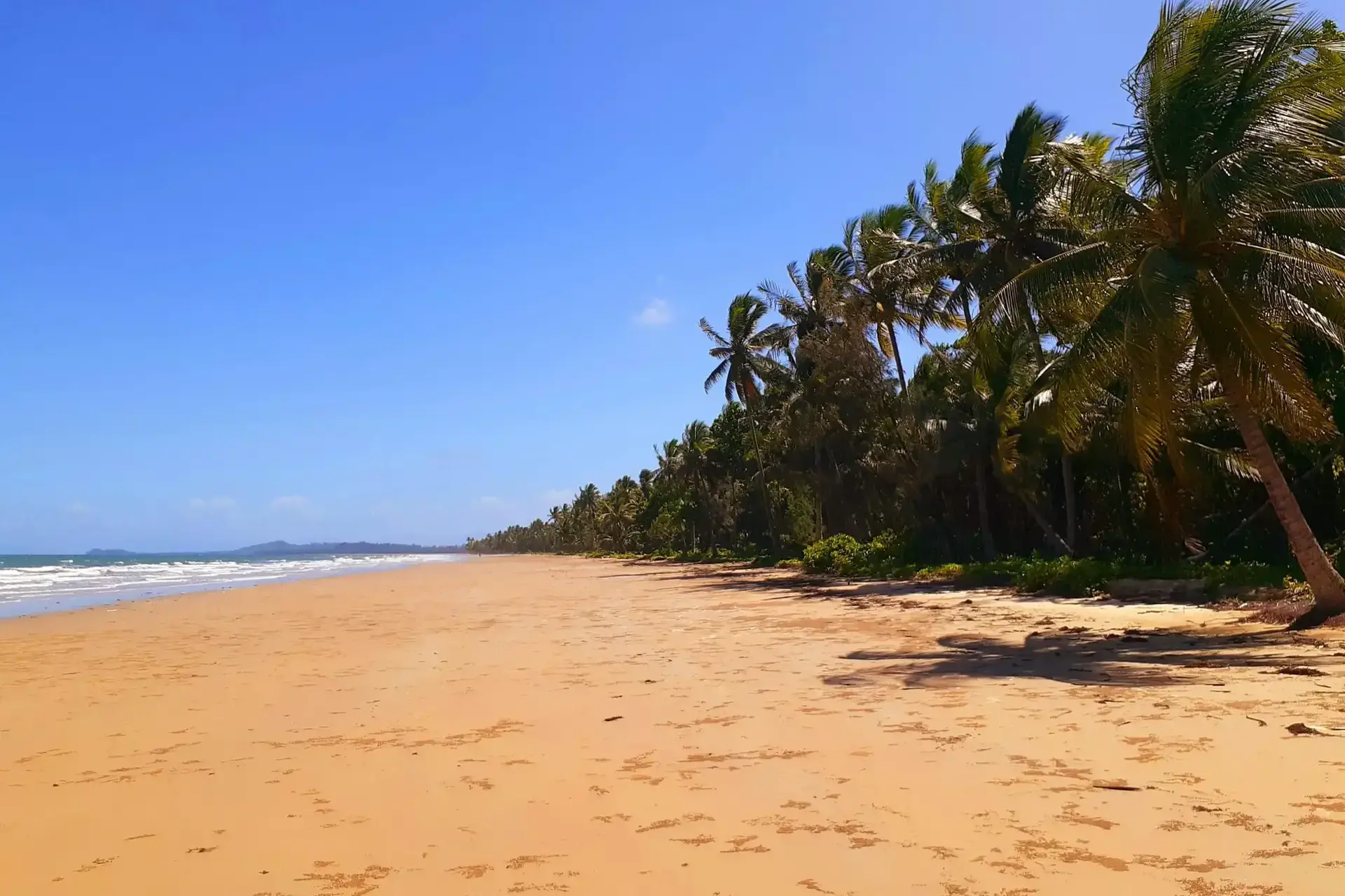 Golden sand at Mission Beach North Queensland in Australia