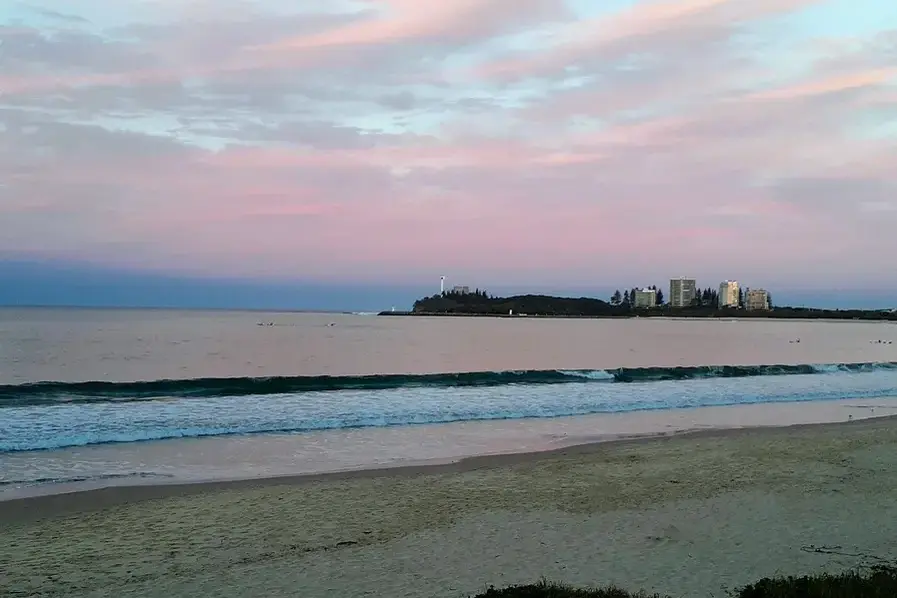 Gorgeous sky colours at Mooloolaba Beach Sunshine Coast