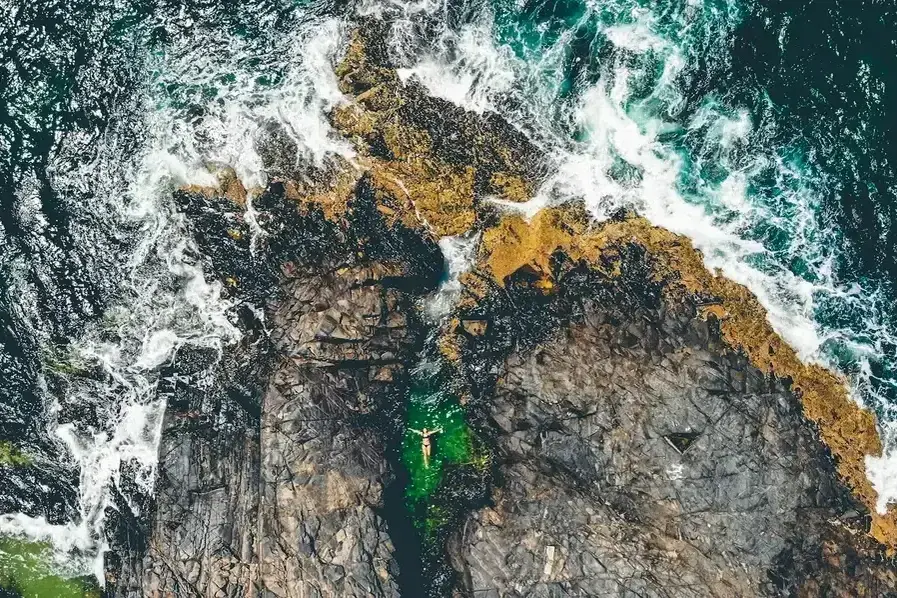 Aerial view of Noosa National Park