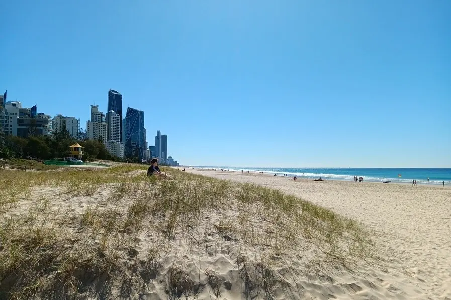 View of the skyscrapers at Broadbeach Beach Gold Coast Queensland