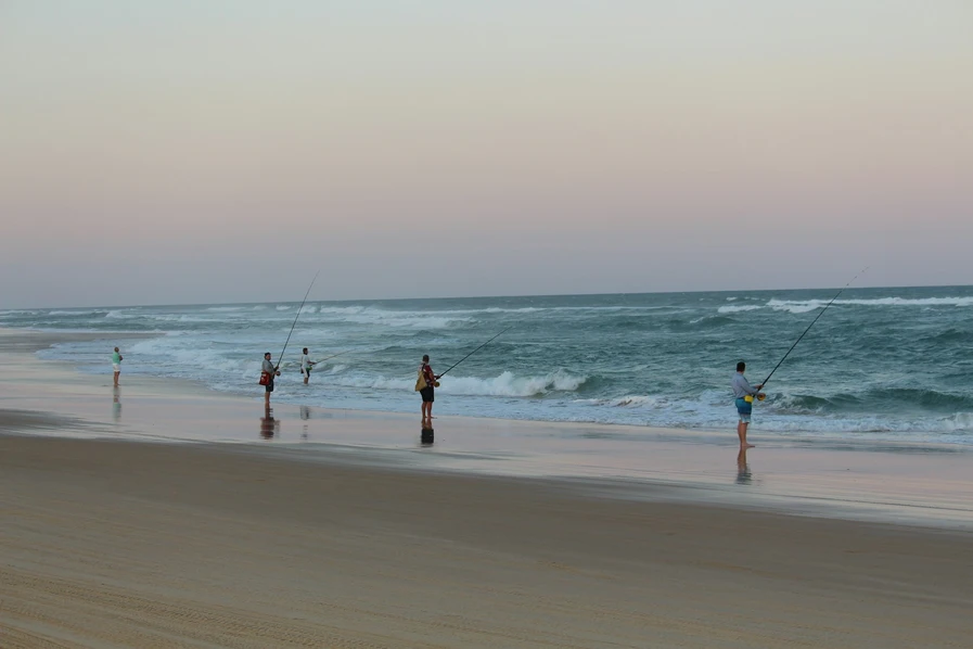 Fishing at Fraser Island Kgari in Queensland