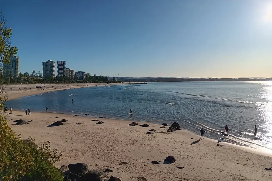 View of Greenmount Beach Gold Coast QLD Australia