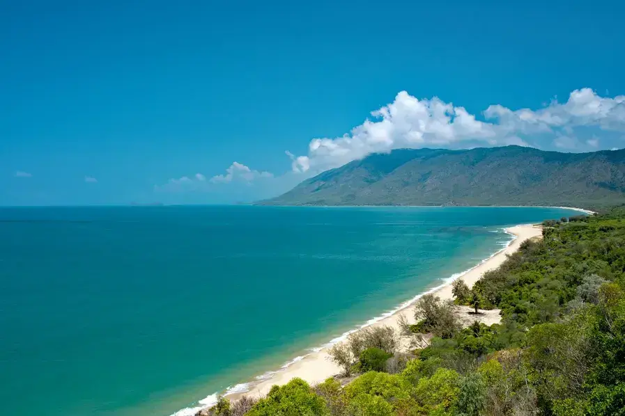 View of Wangetti Beach Far North Queensland from Rex Lookout