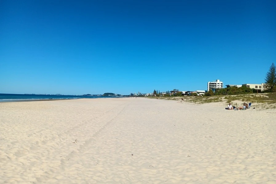 Extended view of Mermaid Beach Gold Coast Qld Australia