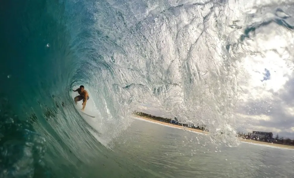 Surfing in Queensland Australia