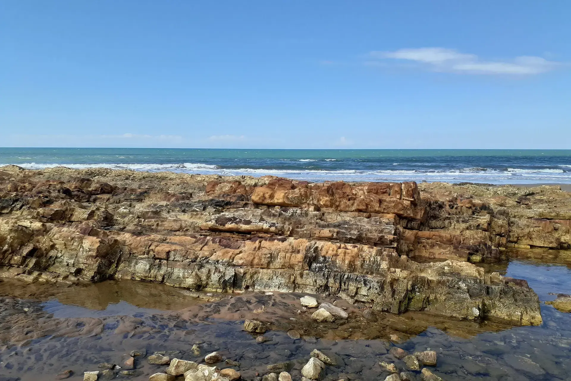 Rocks at Rules Beach on the Discovery Coast in the Gladstone Region of Queensland