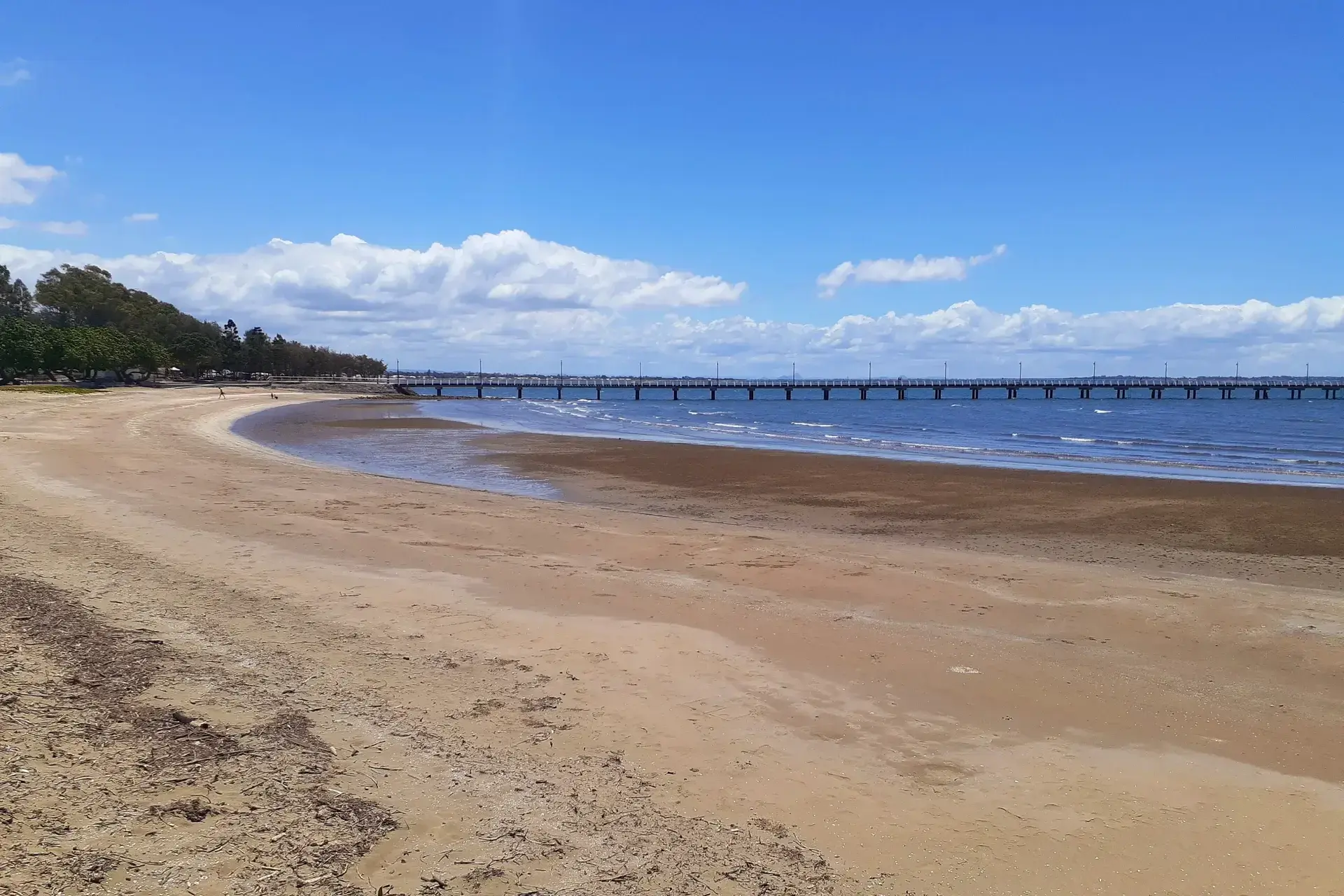 Shorncliffe Pier near Shorncliffe Beach close to Brisbane in Queensland