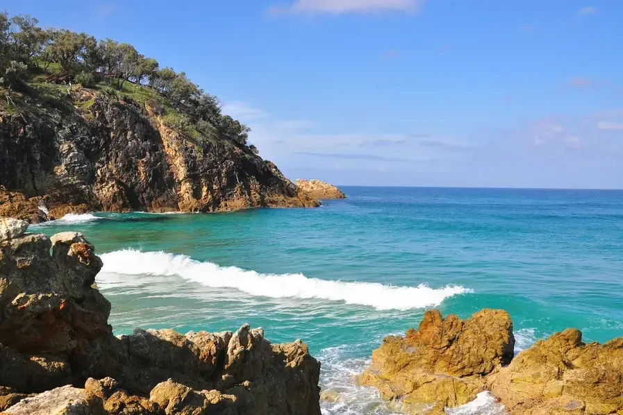 Rugged North Stradbroke Island Headland at Minjerribah in Queensland