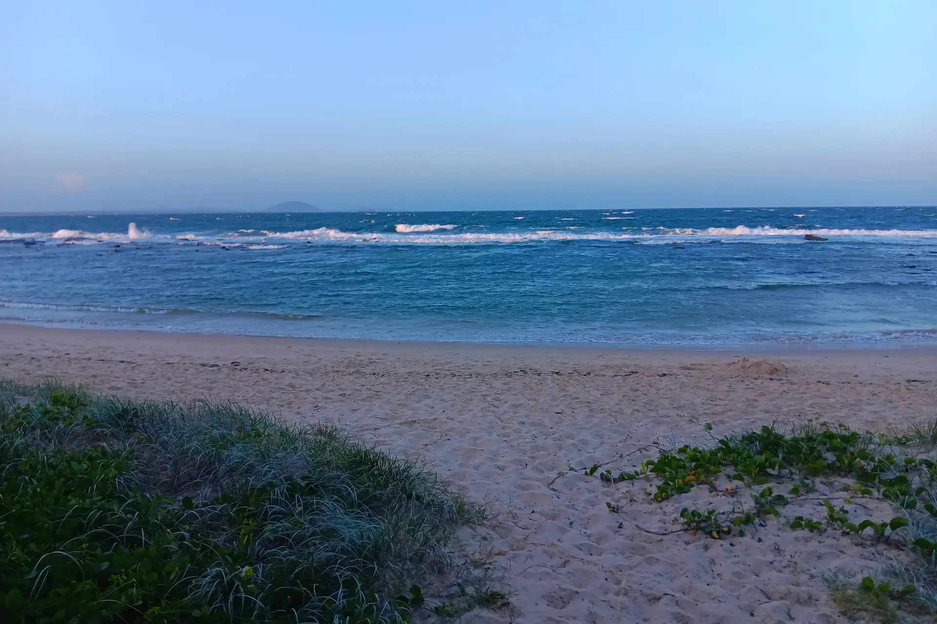 View of Mount Coolum from Point Cartwright Beach on the Sunshine Coast in Queensland.