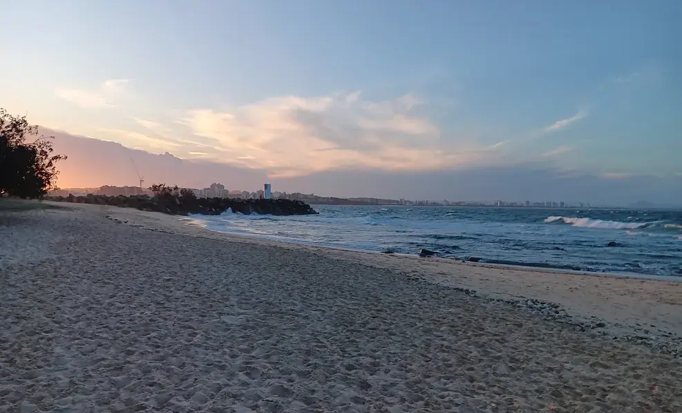 View of Mooloolaba from Point Cartwright Beach on the Sunshine Coast in Queensland