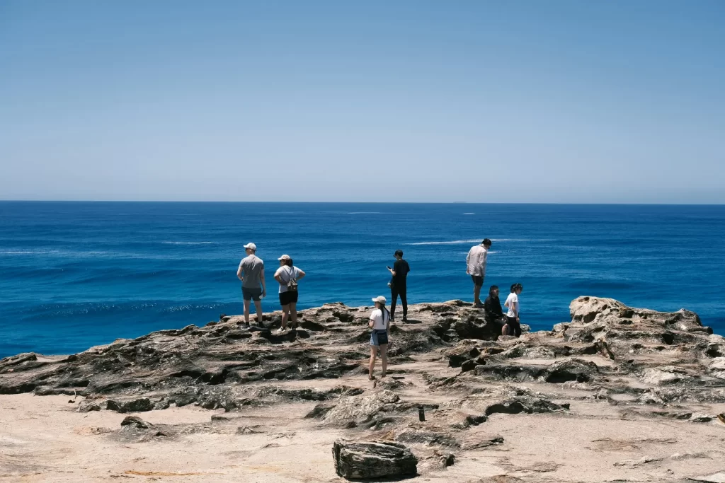 View of the Coral Sea on North Stradbroke Island in Queensland