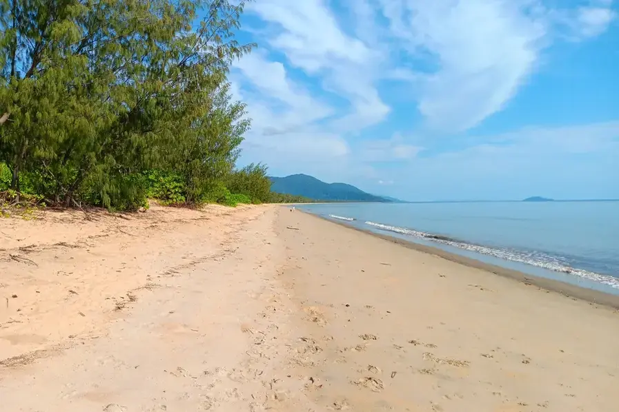 Extended view of Bramston Beach in Tropical North Queensland