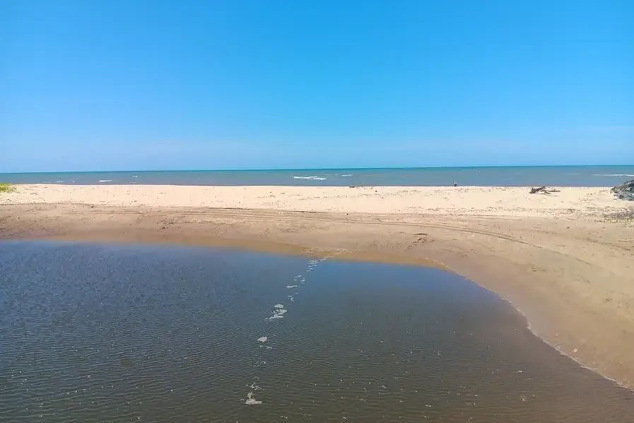 Water view at Machans Beach Tropical in North Queensland, Australia