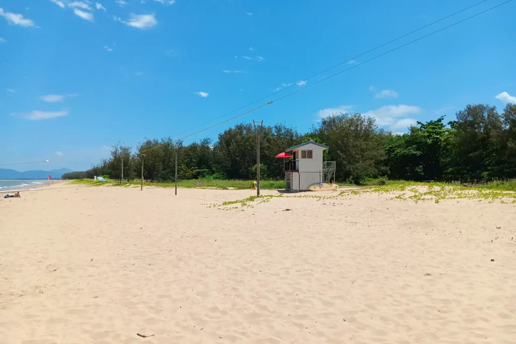 Surf Lifesaving Hut at Yorkeys Knob Beach in Tropical North Queensland