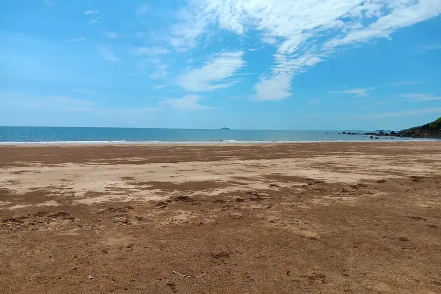 View of the Coral Sea from Sarina Beach near Mackay on the Serenity Coast in Queensland